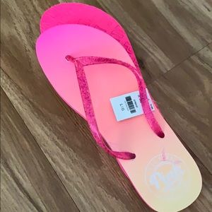 New pink flip flop